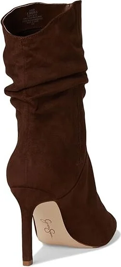 Jessica Simpson Elisiti Scrunch Bootie Women's Boots Walnut : 10 M, Suede - Image 4