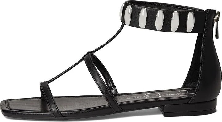 Jessica Simpson Elusta Studded T-strap Sandals Women's Sandals Black : 8.5 M, Rubber/Synthetic - Image 6