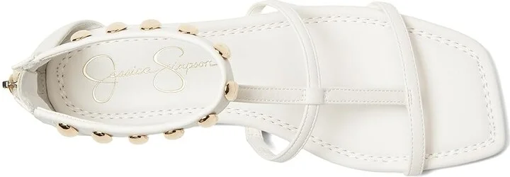Jessica Simpson Elusta Studded T-strap Sandals Women's Sandals Black : 8.5 M, Rubber/Synthetic - Image 8