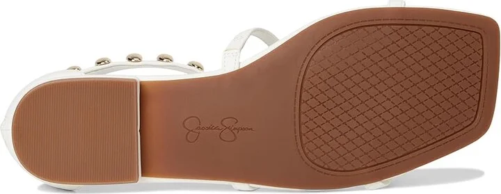 Jessica Simpson Elusta Studded T-strap Sandals Women's Sandals Black : 8.5 M, Rubber/Synthetic - Image 9
