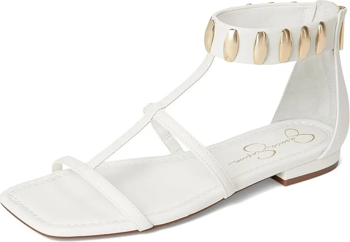 Jessica Simpson Elusta Studded T-strap Sandals Women's Sandals Black : 8.5 M, Rubber/Synthetic - Image 11