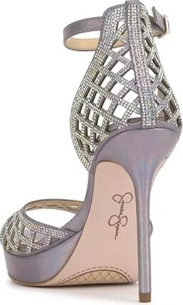 Jessica Simpson Herora Embellished Platform Sandals High Women's Heels Irridescent : 6 M - Image 4