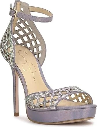 Jessica Simpson Herora Embellished Platform Sandals High Women's Heels Irridescent : 6 M - Image 5