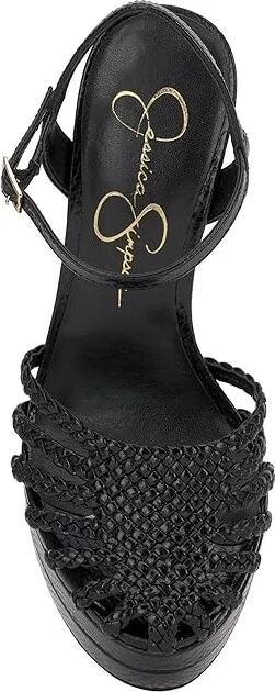 Jessica Simpson Inaia Women's Sandals Black : 9.5 M, Leather - Image 2