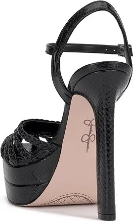 Jessica Simpson Inaia Women's Sandals Black : 9.5 M, Leather - Image 4
