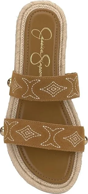 Jessica Simpson Jasdin Women's Sandals Saddle Ranch : 5.5 M, Leather - Image 2