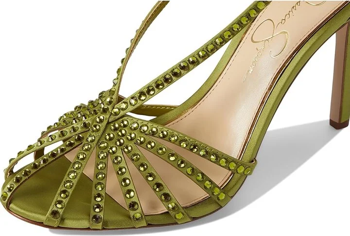 Jessica Simpson Jittale Embellished High Heel Sandals Women's Shoes Botanical Green : 6.5 M, Synthetic - Image 7