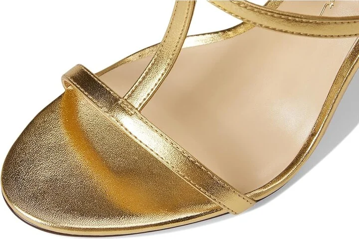 Jessica Simpson Juniya Studded Heeled Sandals Women's Sandals Gold : 8.5 M, Synthetic - Image 7