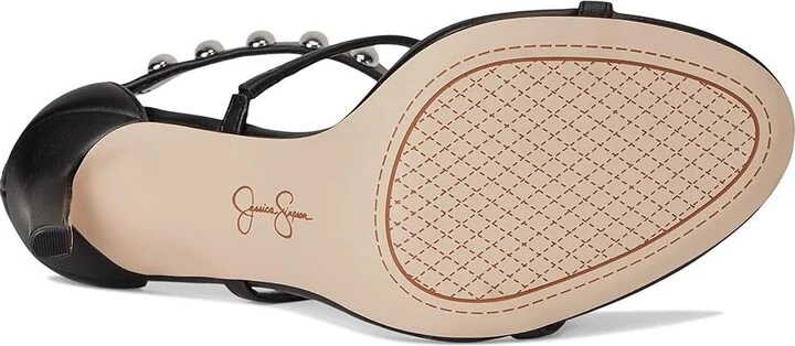 Jessica Simpson Juniya Studded Heeled Sandals Women's Sandals Gold : 8.5 M, Synthetic - Image 9