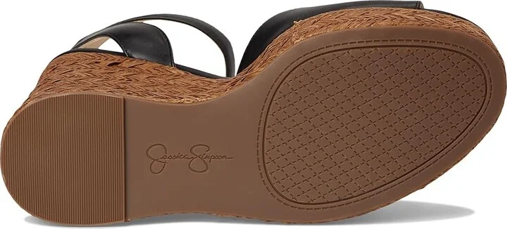 Jessica Simpson Kamindi Espadrille Wedge Women's Sandals Black : 9 M, Canvas/Rubber/Synthetic - Image 3