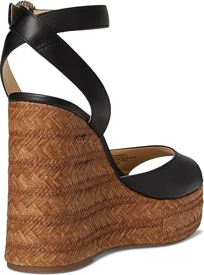 Jessica Simpson Kamindi Espadrille Wedge Women's Sandals Black : 9 M, Canvas/Rubber/Synthetic - Image 4