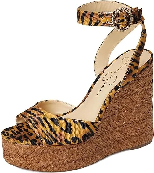 Jessica Simpson Kamindi Espadrille Wedge Women's Sandals Black : 9 M, Canvas/Rubber/Synthetic - Image 11