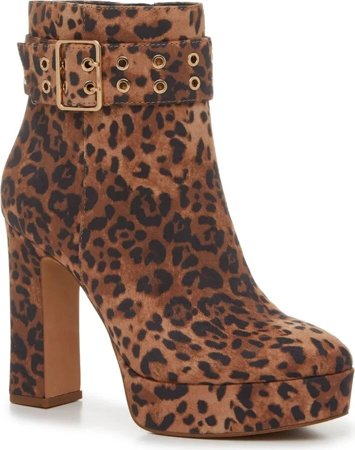Natural Tan/Black Leopard Print