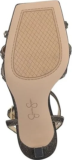 Jessica Simpson Leonah Embellished Strappy Dress Sandal Women's Sandals Bronze/Black : 8.5 M, Rubber/Synthetic - Image 3