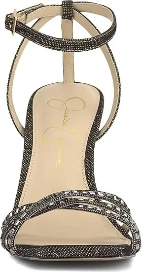 Jessica Simpson Leonah Embellished Strappy Dress Sandal Women's Sandals Bronze/Black : 8.5 M, Rubber/Synthetic - Image 5