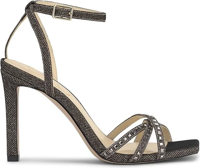 Jessica Simpson Leonah Embellished Strappy Dress Sandal Women's Sandals Bronze/Black : 8.5 M, Rubber/Synthetic - Image 6