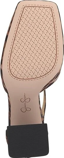 Jessica Simpson Lollah Ankle Strap Block Heel Pump High Women's Heels Natural Leopard : 6 M, Leather/Rubber - Image 3