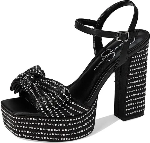 Jessica Simpson Lollien Bow Platform Sandals Women's Sandals Black : 12 M, Synthetic - Image 5