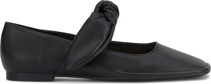 Jessica Simpson Lysute Knotted Strap Ballet Flat Women's Flat Shoes Black : 6.5 M, Polyester/Rubber - Image 6
