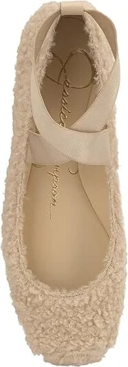 Jessica Simpson Mandalaye Ballet Flat Women's Flat Shoes Natural : 5.5 M, Polyester/Rubber/Shearling - Image 2