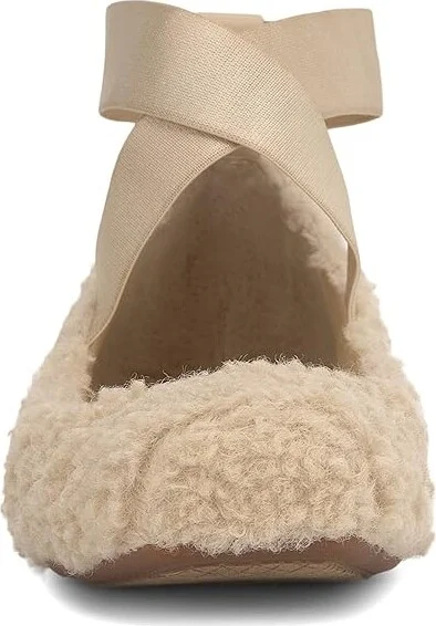 Jessica Simpson Mandalaye Ballet Flat Women's Flat Shoes Natural : 5.5 M, Polyester/Rubber/Shearling - Image 5