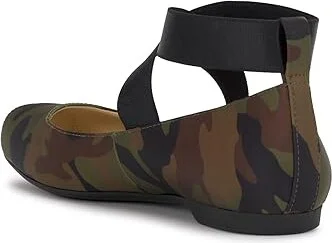 Jessica Simpson Mandalaye Flat Women's Shoes Forest Camo : 7 M, Leather - Image 4