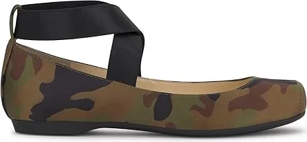 Jessica Simpson Mandalaye Flat Women's Shoes Forest Camo : 7 M, Leather - Image 6