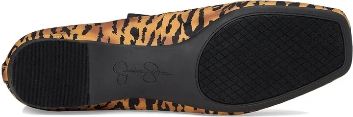 Jessica Simpson Mandalaye Flat Women's Shoes Natural Tiger Print : 8 M, Leather - Image 3
