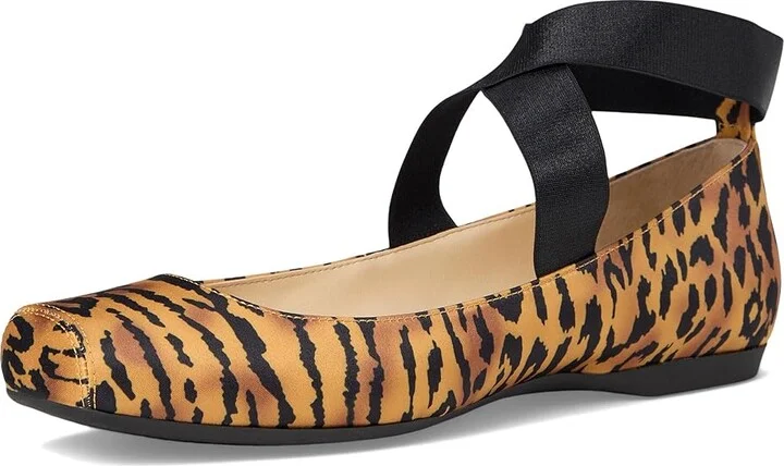 Jessica Simpson Mandalaye Flat Women's Shoes Natural Tiger Print : 8 M, Leather - Image 5