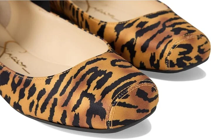 Jessica Simpson Mandalaye Flat Women's Shoes Natural Tiger Print : 8 M, Leather - Image 7