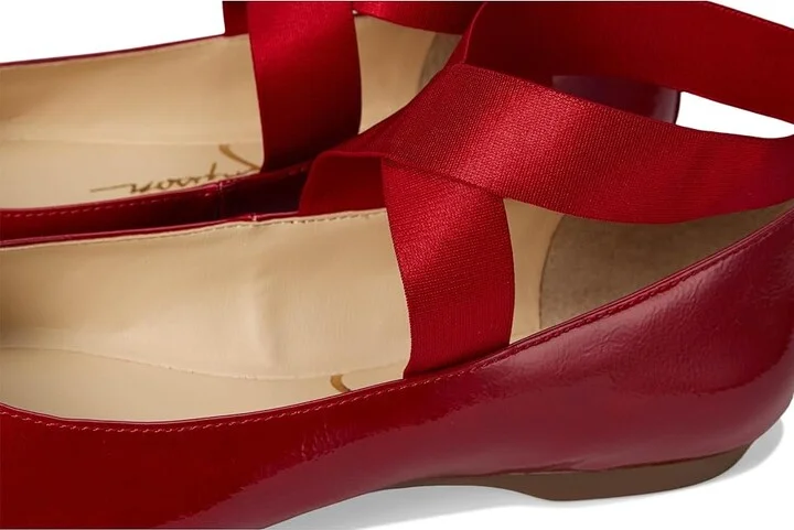 Jessica Simpson Mandalaye Flat Women's Shoes Red Muse : 7.5 M, Leather - Image 7