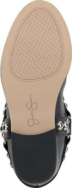 Jessica Simpson Milley Studded Moto Boot Women's Boots Black : 7 M, Leather/Rubber - Image 3
