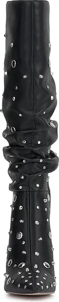 Jessica Simpson Naevy Kitten Heel Slouch Boot Women's Boots Black : 5.5 M, Leather/Rubber - Image 5