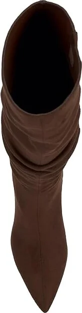 Jessica Simpson Naevy Kitten Heel Slouch Boot Women's Boots Walnut : 6 M, Leather/Rubber - Image 2