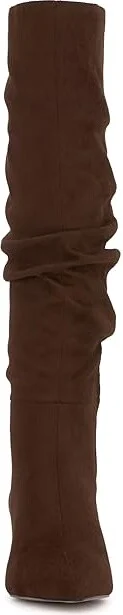 Jessica Simpson Naevy Kitten Heel Slouch Boot Women's Boots Walnut : 6 M, Leather/Rubber - Image 5