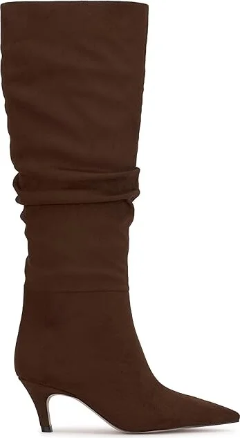 Jessica Simpson Naevy Kitten Heel Slouch Boot Women's Boots Walnut : 6 M, Leather/Rubber - Image 6