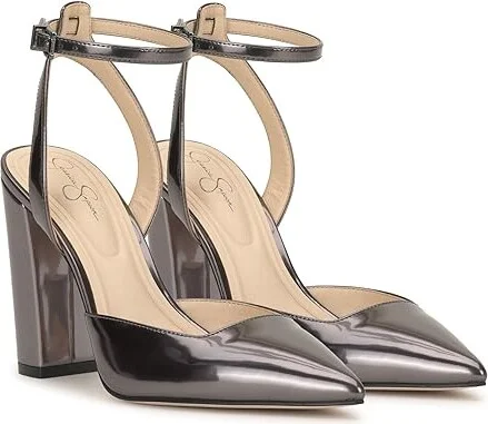 Jessica Simpson Nazela Women's Shoes Pewter : 5 M, Faux Leather