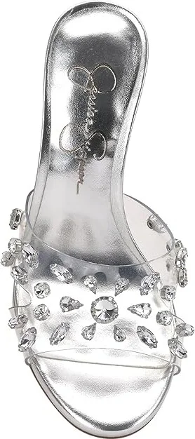 Jessica Simpson Primana Women's Sandals Clear/Silver : 6.5 M - Image 2