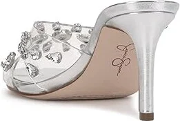 Jessica Simpson Primana Women's Sandals Clear/Silver : 6.5 M - Image 4