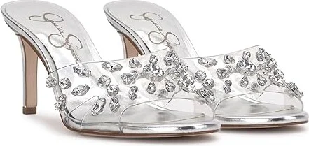 Jessica Simpson Primana Women's Sandals Clear/Silver : 6.5 M