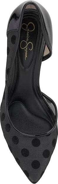 Jessica Simpson Prizma 8-P High Women's Heels Black : 8.5 M, Leather/Rubber - Image 2