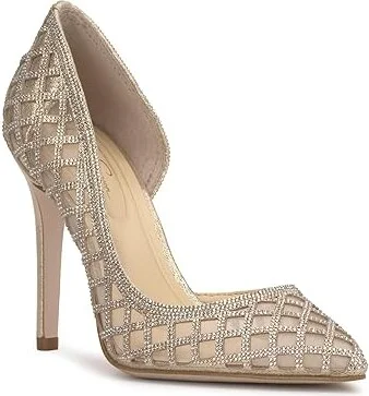 Jessica Simpson Prizma D'Orsay Pump High Women's Heels Champagne : 12 M, Suede - Image 5