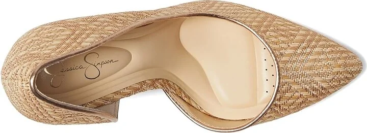Jessica Simpson Prizma D'Orsay Pump High Women's Heels Natural/Light : 5.5 M, Suede - Image 2