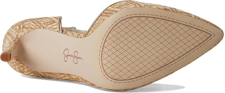 Jessica Simpson Prizma D'Orsay Pump High Women's Heels Natural/Light : 5.5 M, Suede - Image 3