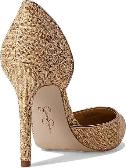 Jessica Simpson Prizma D'Orsay Pump High Women's Heels Natural/Light : 5.5 M, Suede - Image 4