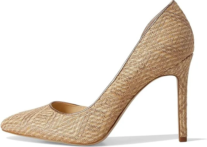 Jessica Simpson Prizma D'Orsay Pump High Women's Heels Natural/Light : 5.5 M, Suede - Image 6
