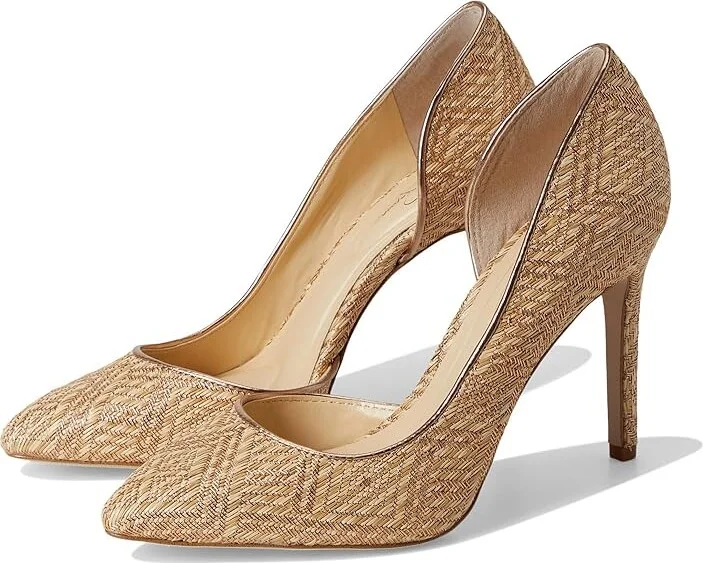Jessica Simpson Prizma D'Orsay Pump High Women's Heels Natural/Light : 5.5 M, Suede