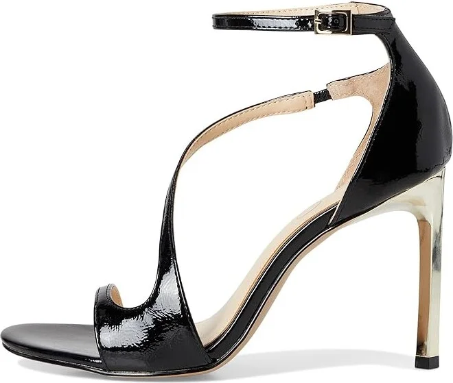 Jessica Simpson Qamille Asymmetrical High Heel Sandals Women's Sandals Black : 9 M, Synthetic - Image 6