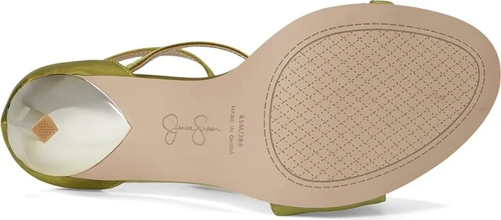 Jessica Simpson Qamille Asymmetrical High Heel Sandals Women's Sandals Meadow Green : 8 M, Synthetic - Image 3