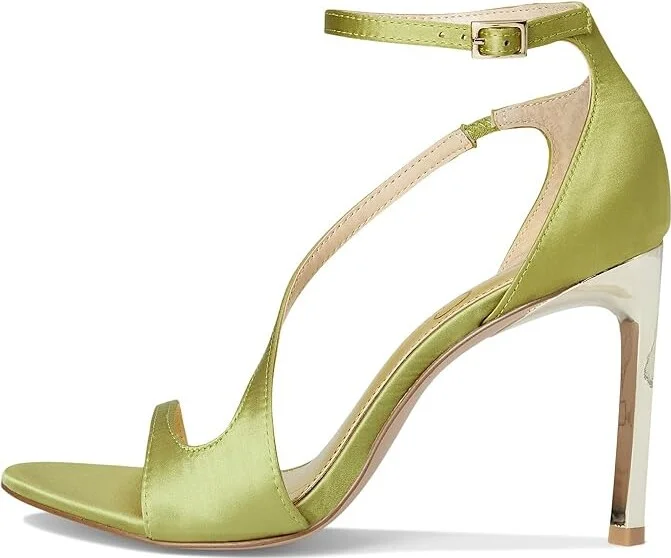 Jessica Simpson Qamille Asymmetrical High Heel Sandals Women's Sandals Meadow Green : 8 M, Synthetic - Image 6